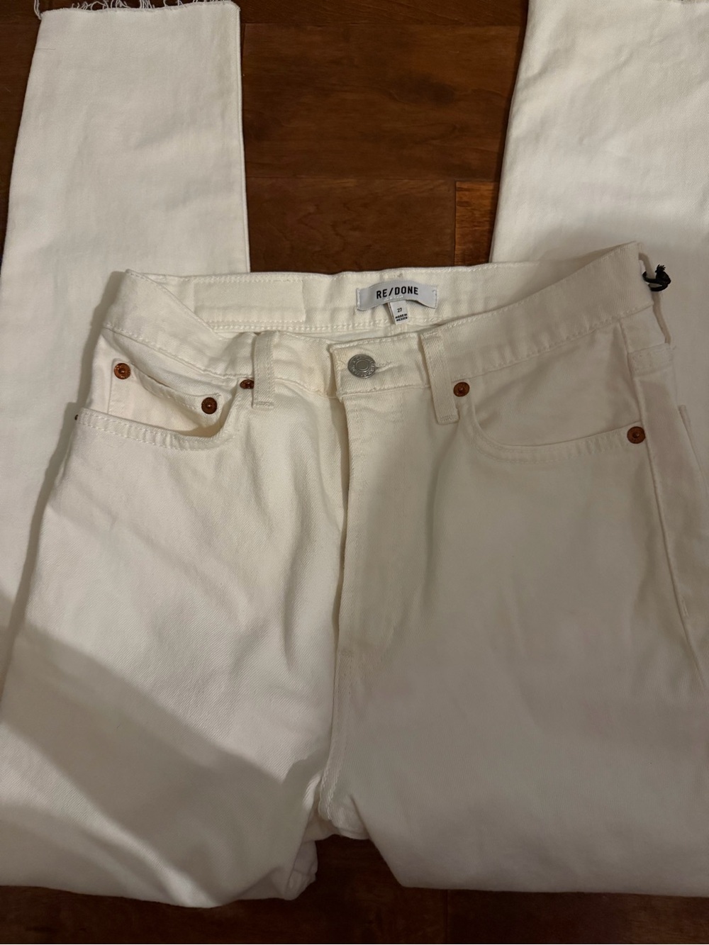 Re/Done 90s High rise ankle crop Jeans